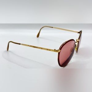 Vintage Cottet 1899 Brown Gold Round Sunglasses Frames Only